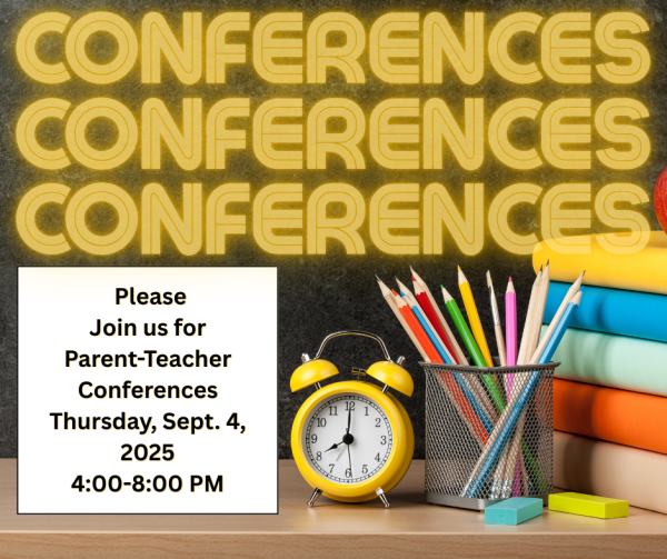 Parent Teacher Conferences September 4 from 4-8 PM
